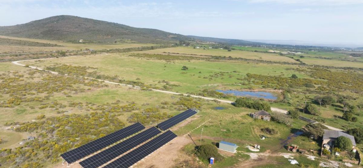 Commercial grid-tied solar installation at Garden route Game Lodge in the Western Cape