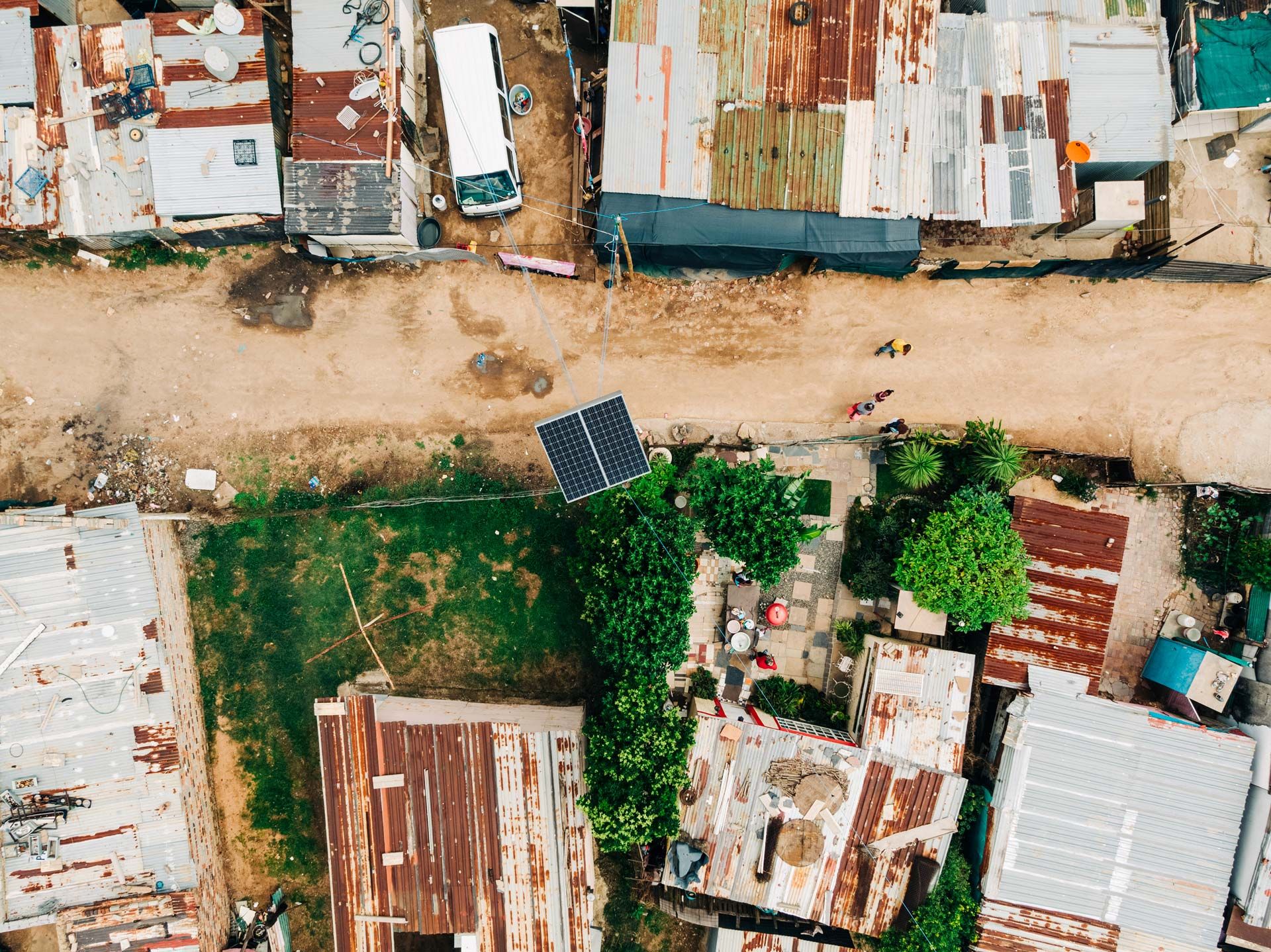 Solar Tower DC power distribution in Diepsloot, Gauteng