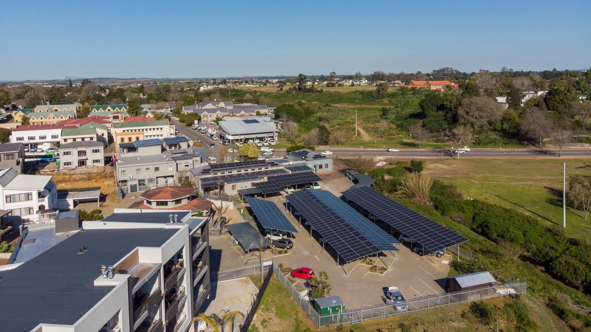 Commercial hybrid solar installation at Surgical Eye Clinic in George