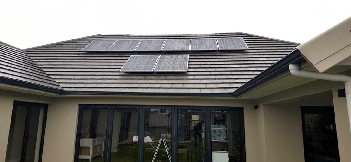 2.058 kWp Grid-Tie solar system installation