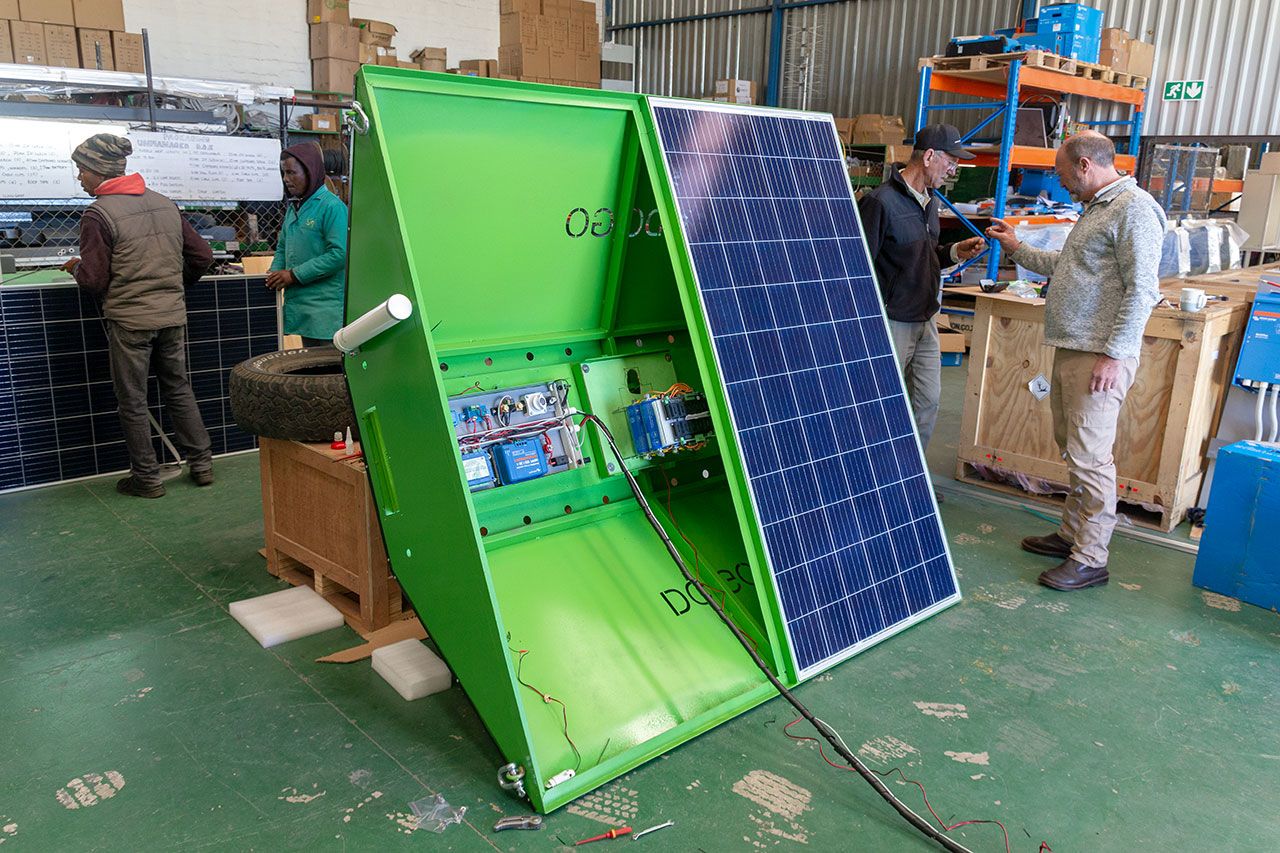 Solar tower (off-grid DC Microgrid) research and development at Specialized Solar Systems with Jonathan Hodgson