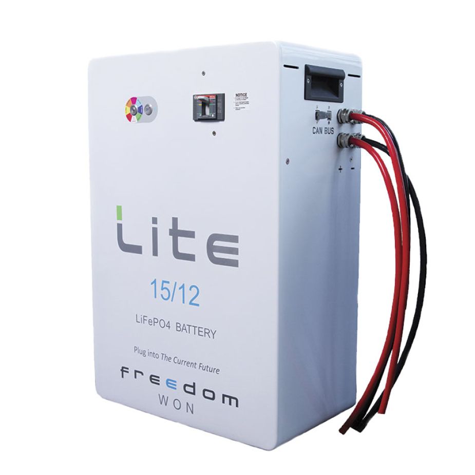 Freedom Won 15kWh 52V LiTE battery with durable aluminum enclosure