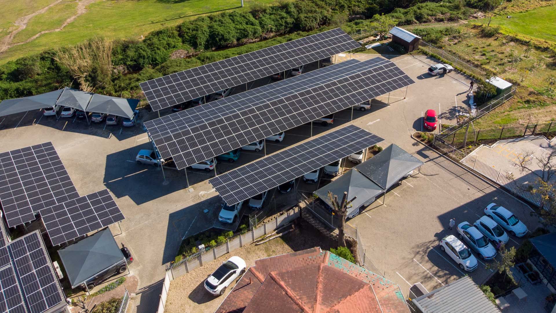 Commercial hybrid solar installation at Surgical Eye Clinic in George