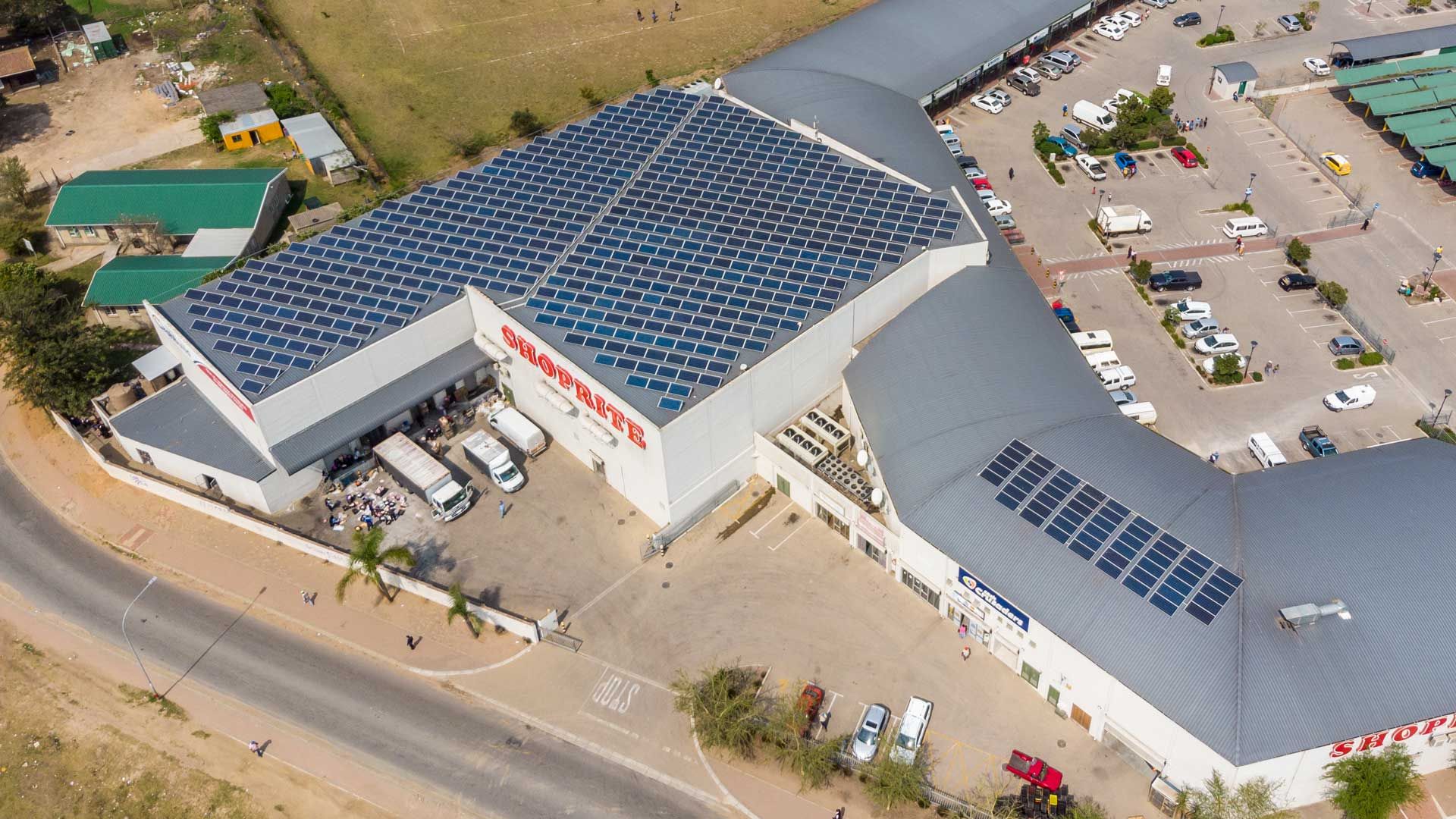 Commercial grid-tied solar power installation in George Thembalethu