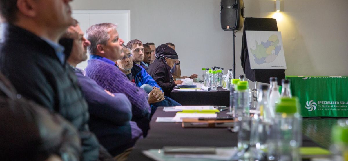 Delegates enjoy training at Fancourt, George presented by Specialized Solar Systems