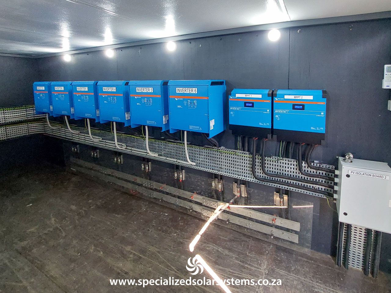 Braams Farm 180kVA 140kWp AC-DC coupled Grid tie solar system