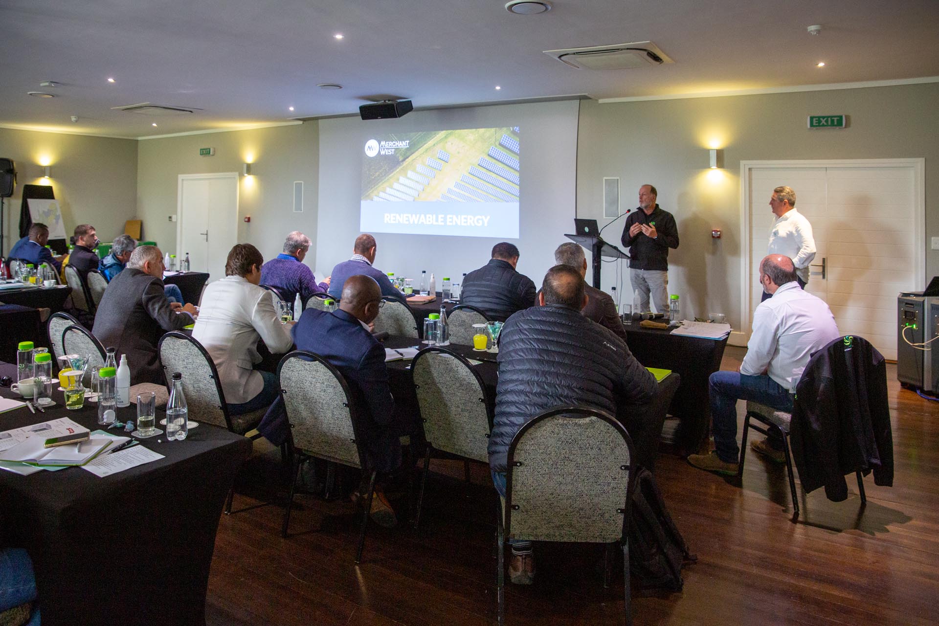 Distributor conference at Fancourt with Peter Bergs presenting 