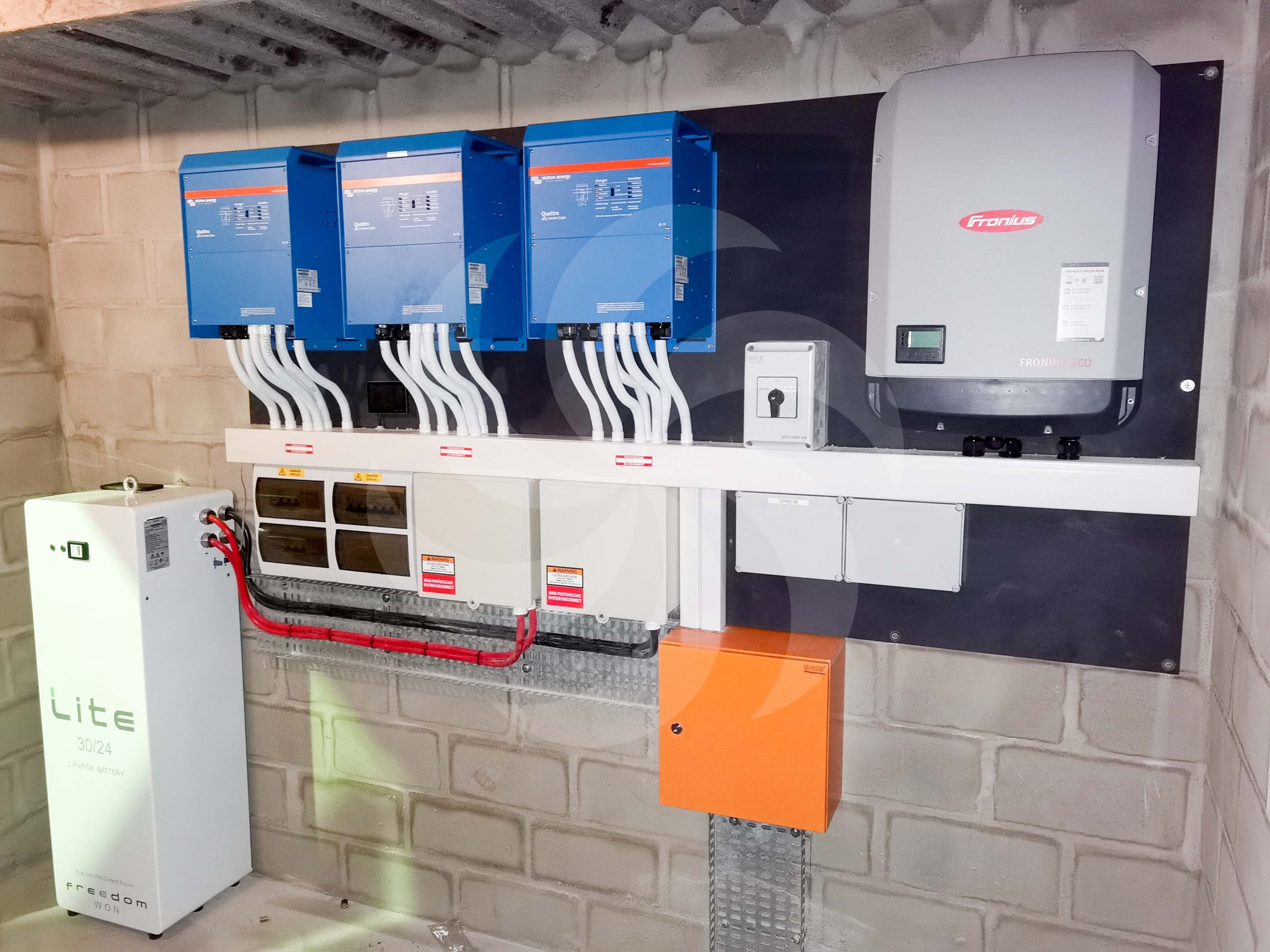 Commercial 30kVA Hybrid solar system with a 28.8kWp solar array ...