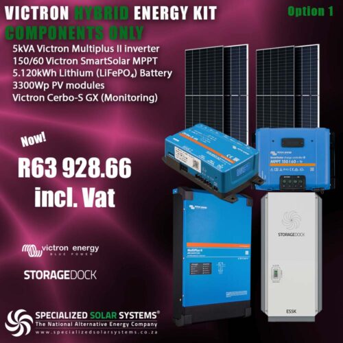 Option-1-5kVA-2.73kWp-5kWh-Victron-Solar-System-Kit