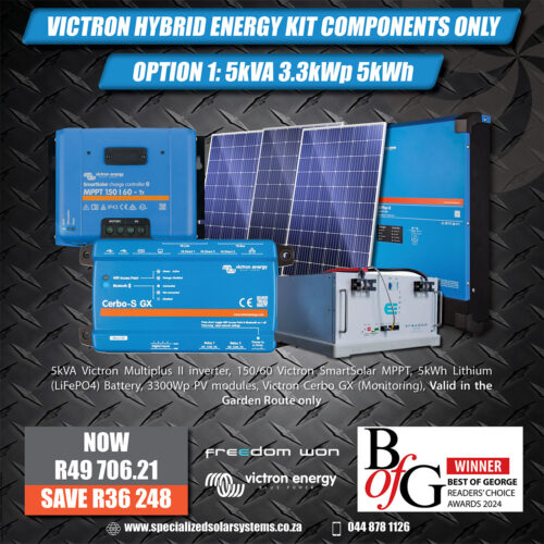 Victron Hybrid Energy kit components only option 1