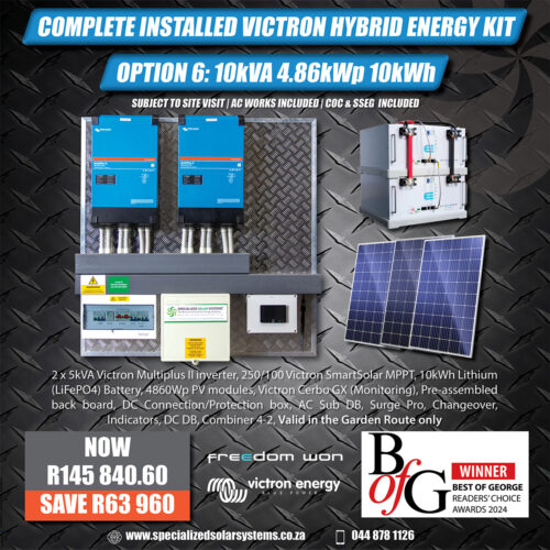 10kVA hybrid solar power system for home and businesses