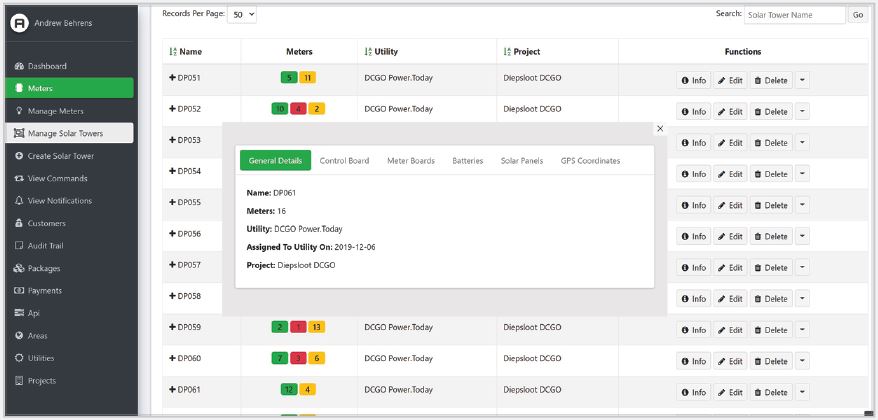 Utility-styled remote smart-grid energy management user interface