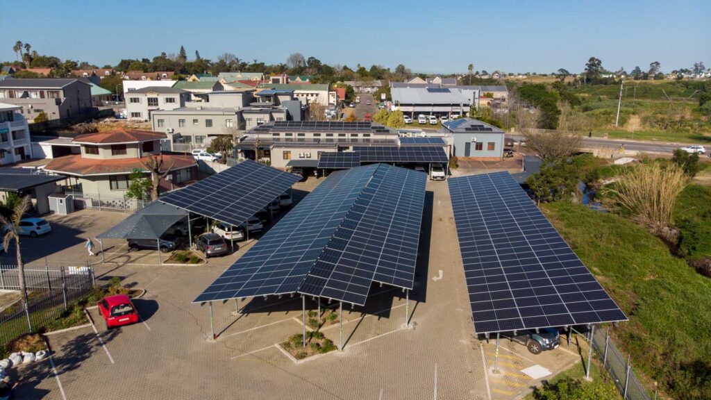 Commercial hybrid solar installation at Surgical Eye Clinic in George