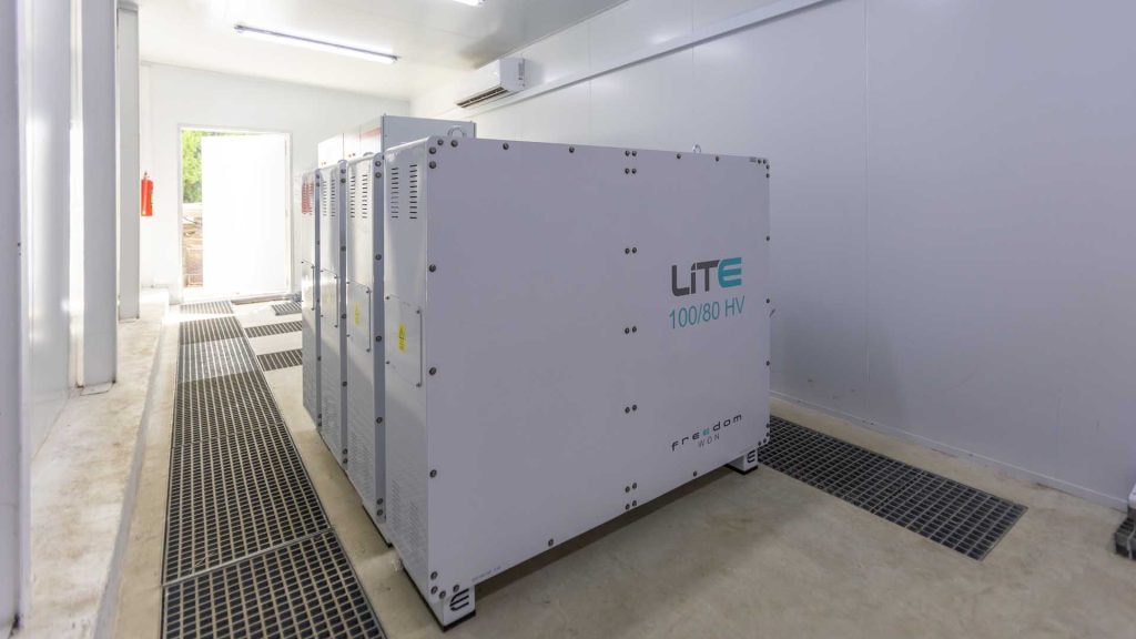 Hybrid solar battery storage system at Watsons Meat