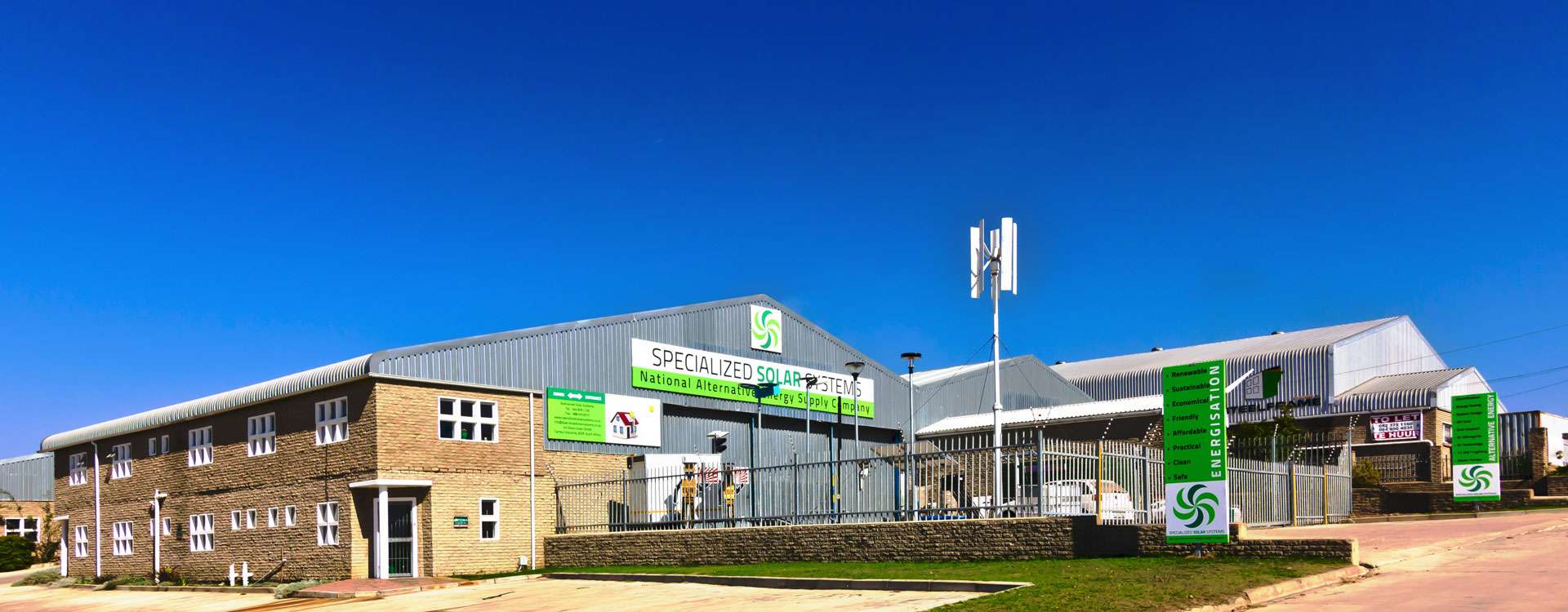 Specialized Solar Systems factory building