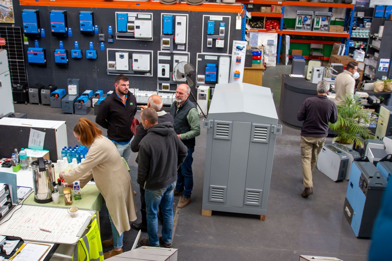 Solar solution options displayed at Specialized Solar Systems in George, the Western Cape