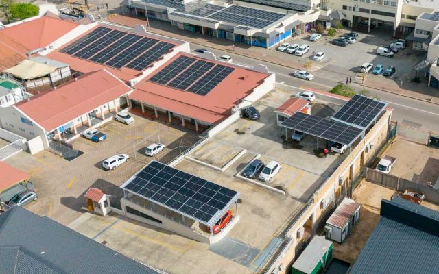 Prince Vintcent Medical Centre george - Carport Hybrid Solar System
