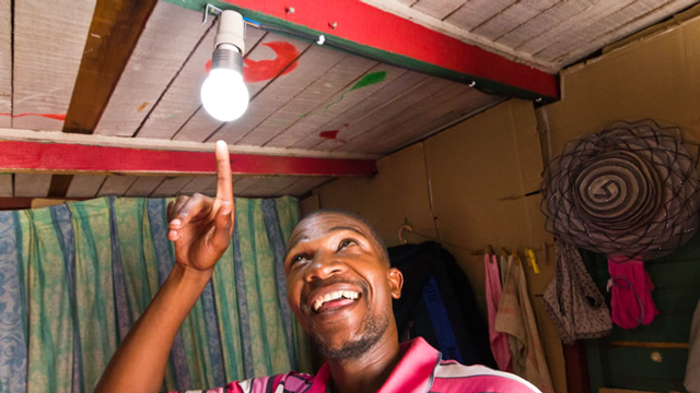 solar powered electrification in the SA townships