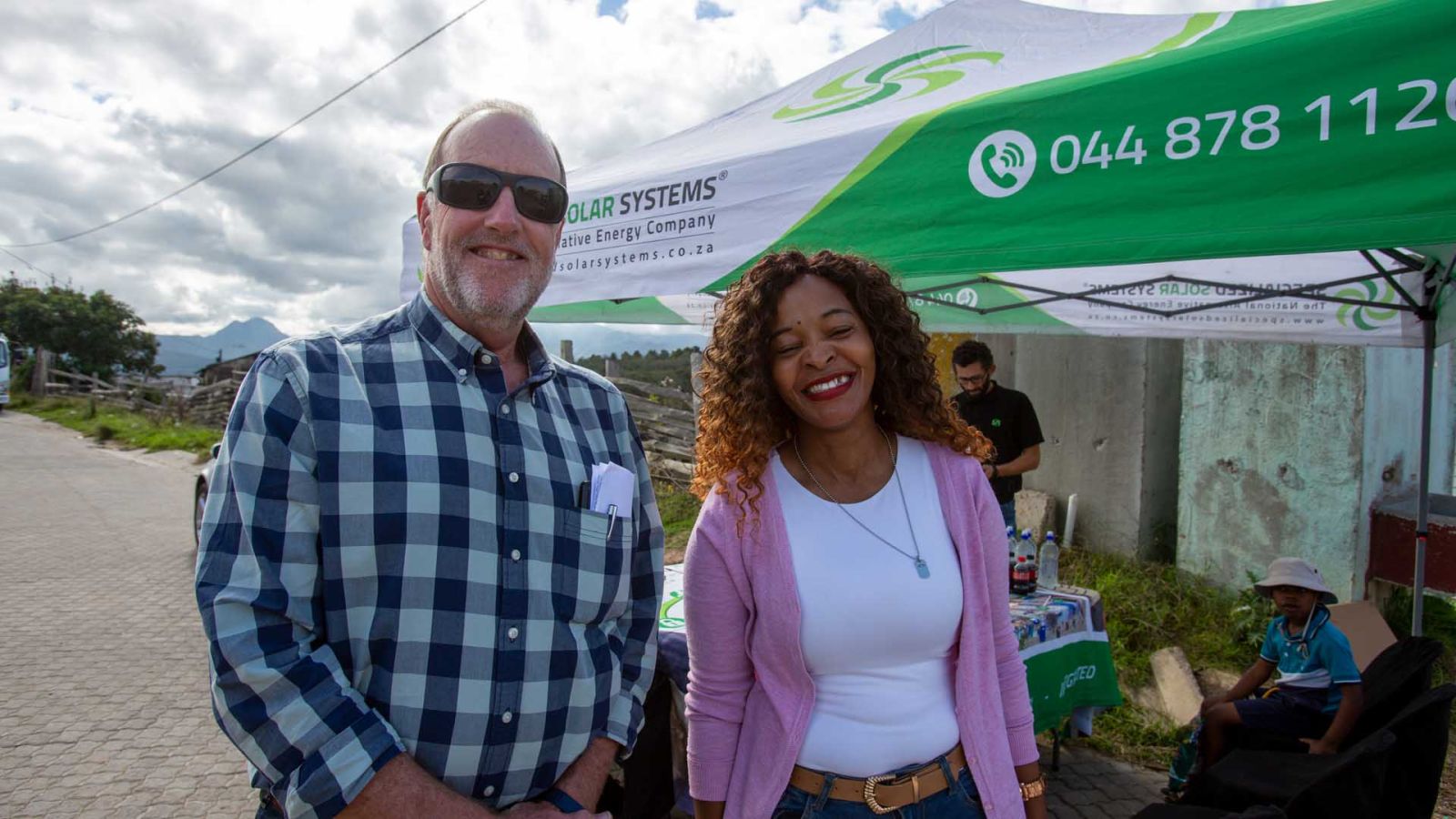 Solar off-grid launch of managed AC power distribution solution in Thembalethu in the Western Cape