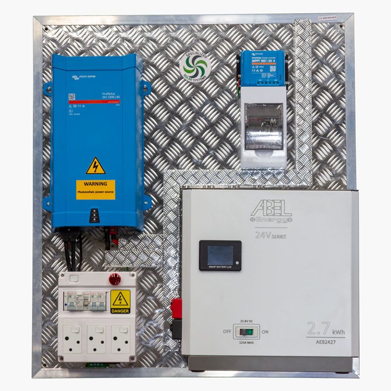 1.2kVA-2.7kWh Home Solar System