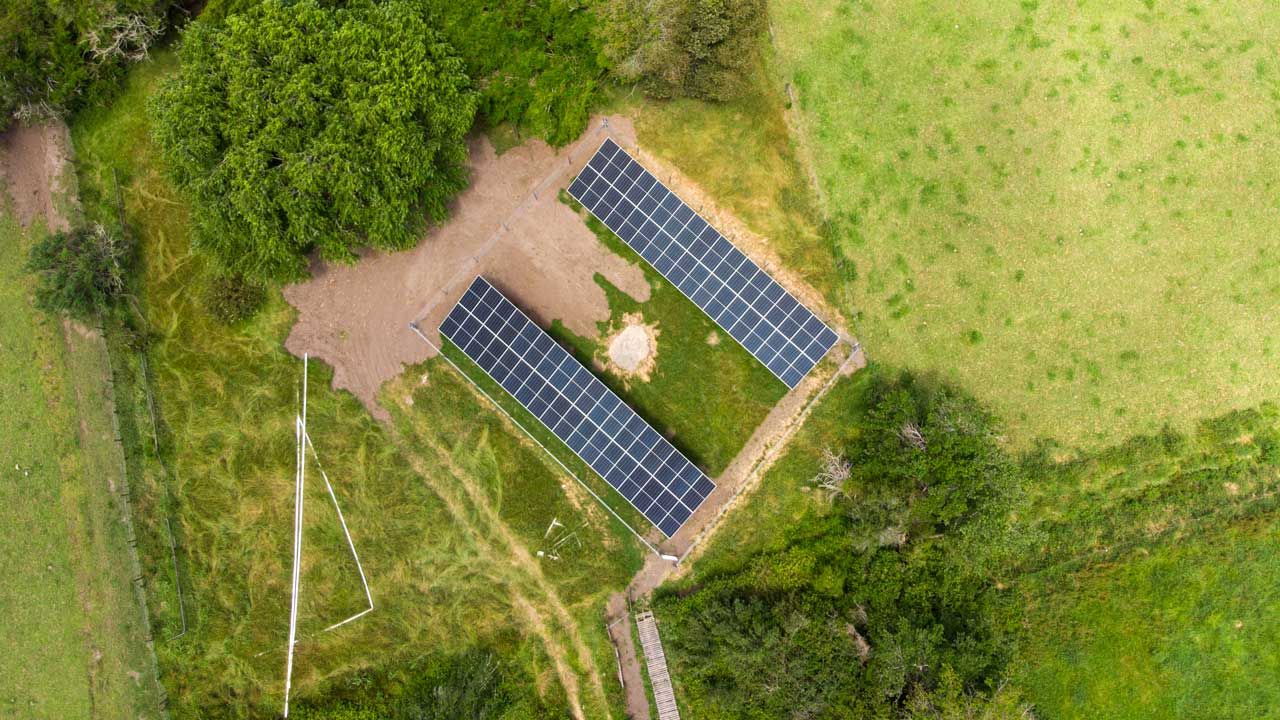 Solar installation in Ganzvlei farm supporting agricultural energy use in the Western Cape.